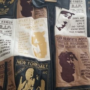 2pac High quality Leather Coat